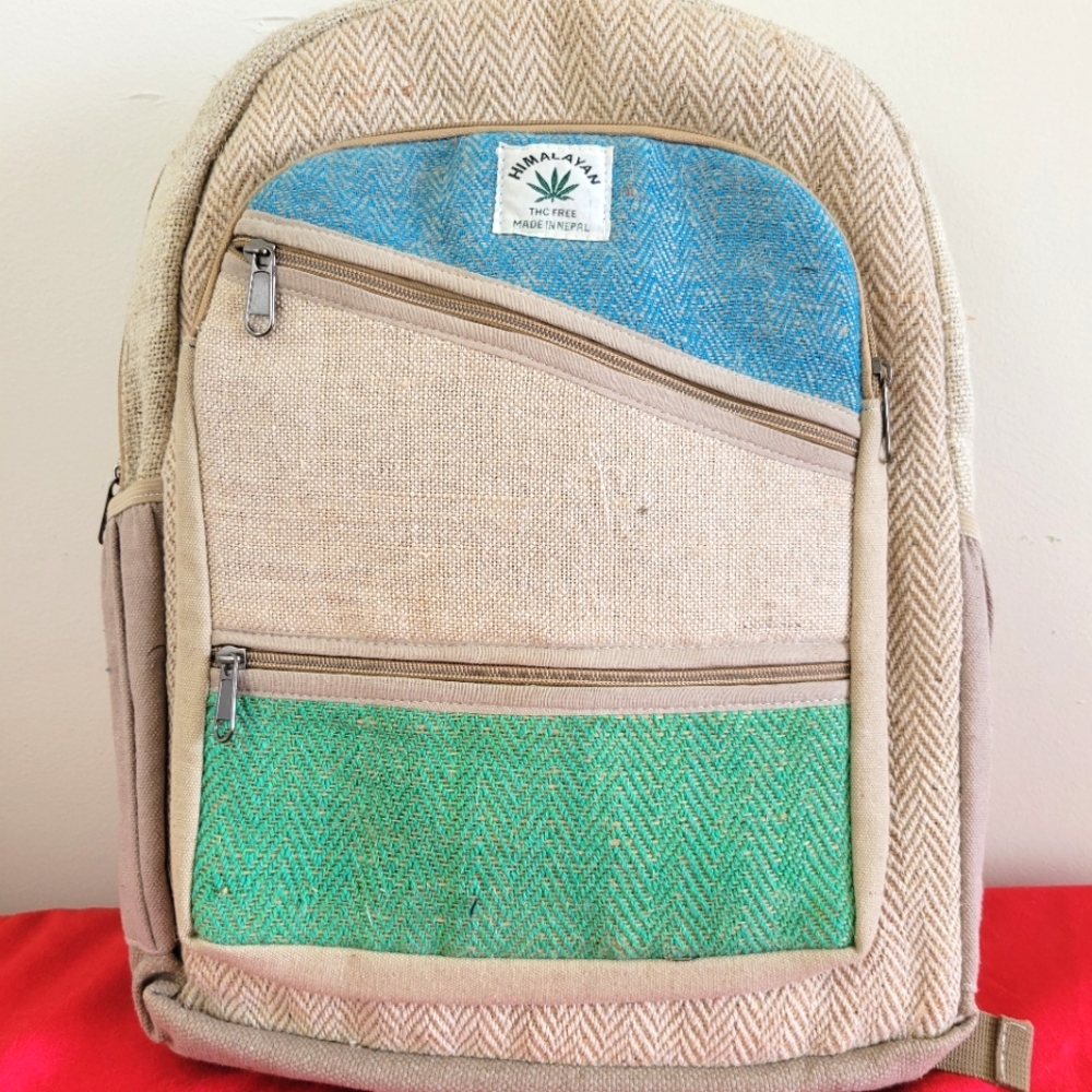 MOVING SALE FINAL PRICE NWOT Handmade Hemp & Cotton Patchwork Back…